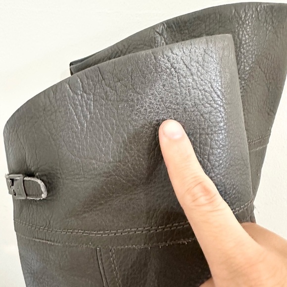 Franco Sarto women’s size 8 leather upper zip tall riding boots hydie boots grey - Picture 3 of 11